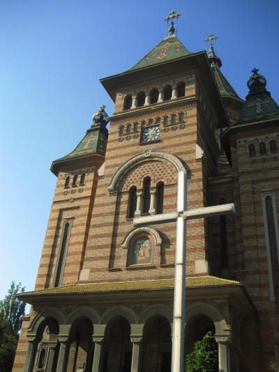2007年ルーマニア旅行第20日目ティミショアラ(4)：２つの教会、正教聖堂とテケーシュ牧師の教会