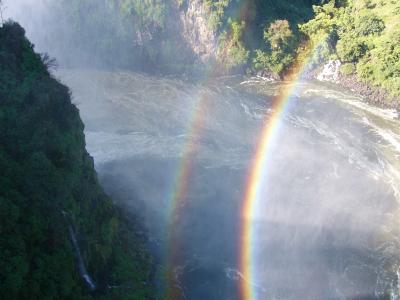 ビクトリアの滝　ジンバブエとザンビア