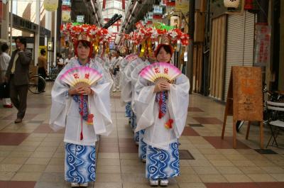 天神祭　宵宮　花娘の世話役で参加