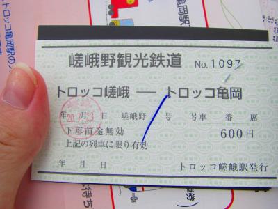 京都の夏☆母子旅　その１　京都駅～トロッコ列車～亀岡駅