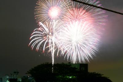 汐留・浜離宮で東京湾大華火祭を楽しむ夕べ