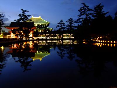 東大寺：美しくライトアップされた世界遺産