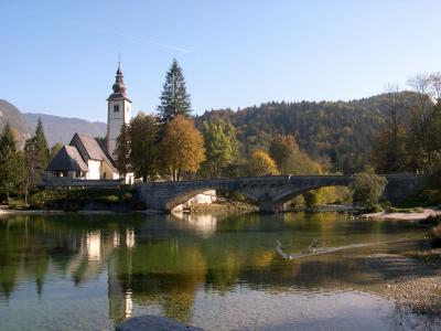 2006年10月旅行 スロベニア，クロアチア，ボスニア，モンテネグロドライブ2-Bled湖　Bohin 湖　ブレッド湖　ボーヒン湖