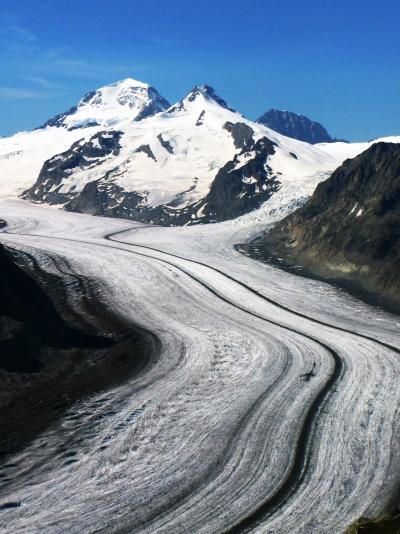 スイスＧＲ24　アレッチ氷河の圧倒的な迫力　☆悠久の時空を感じながら