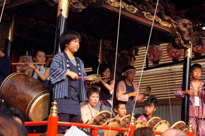 勝浦秋祭り、山車とお囃子の競演