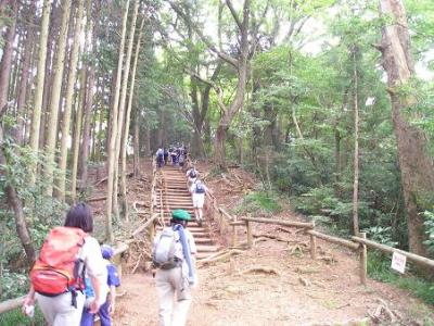 秋の行楽・高尾の人々。