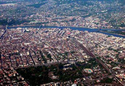 ブダペスト、大空から大展望