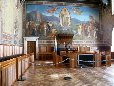 2008.9イタリア学会旅行10－絶景のサンマリノ1　Hotel Titano　リベルタ広場