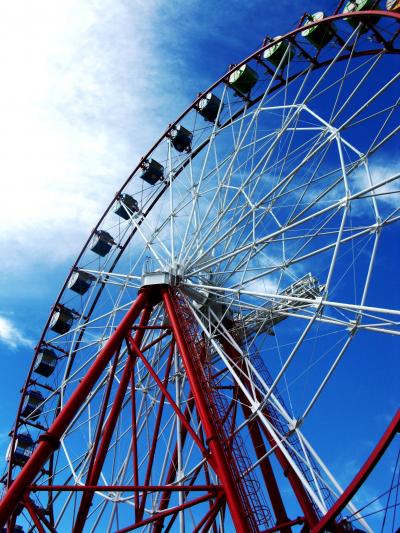 観覧車のあるBIG-HOPで　☆印西牧の原地区は発展･進化中