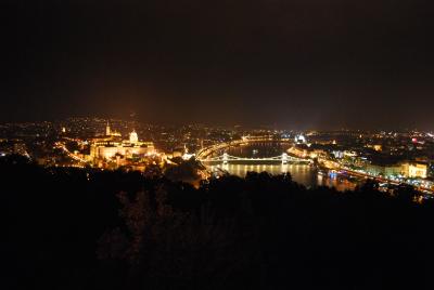2008年欲張り夏休みヨーロッパ旅行4日目?Budapestゲッレールトの丘からの夜景