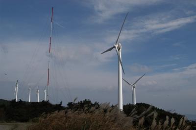 青山高原の発電用風車