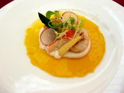 ４．エクシブ伊豆 ラウンジシーガル フランス料理レストラン ラペールの夕食　