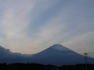 秋空の富士