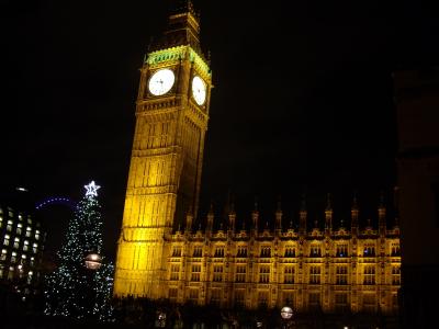 ロンドン　観光名所の夜