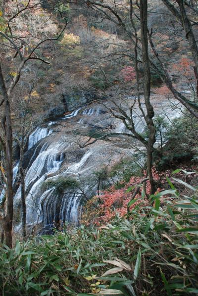 茨城紅葉旅、水しぶきが舞う袋田の滝