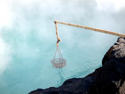 ♪別府地獄めぐりと湯布院の旅-その1~鉄輪温泉~海地獄