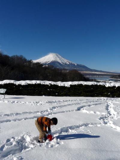 ０８．エクシブ山中湖　日の出の富士山　ラウンジドルチェのコンチネンタルブレックファースト
