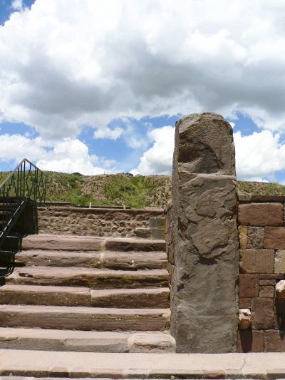 中南米の旅・思い出のアルバム　ボリビアのティワナク遺跡