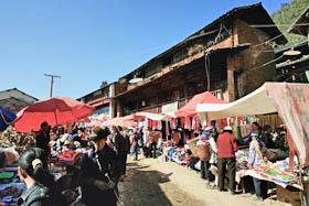 雲南省南部一人旅(2008年3回目) その 22 文上郷の定期市訪問