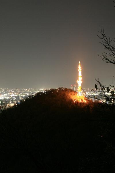 車で岐阜　★岐阜市・水道山から見る夕景・夜景