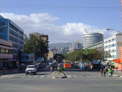 エチオピアの首都高原都市のアジスアベバ。