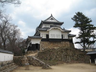 備中　松山城　山の上です。