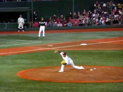 本拠地開幕戦、楽天イーグルス、田中投手先発完封！　その１