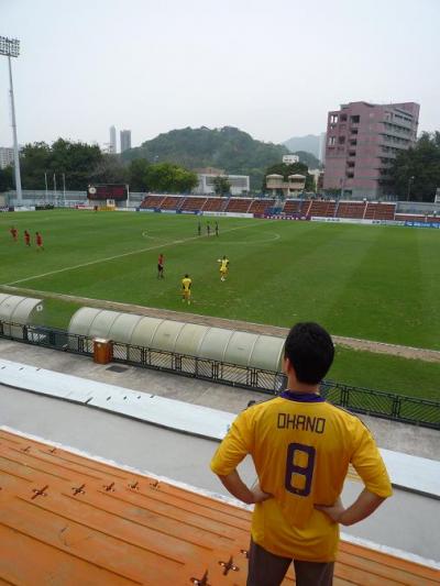 香港サッカーを見に行った。