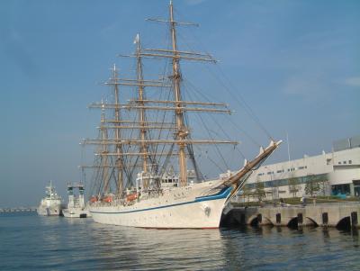 帆船日本丸が横浜に来てました