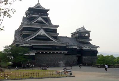 復元なった熊本城本丸御殿と熊本城周遊:?天守閣周辺から見る大小天守閣の威容と宇土櫓