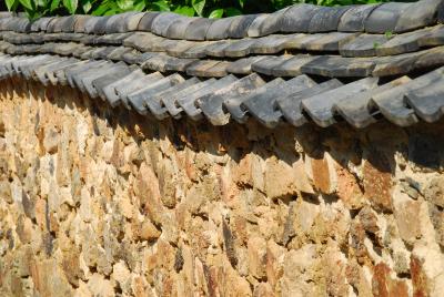 トンバイ塀と有田の街並み