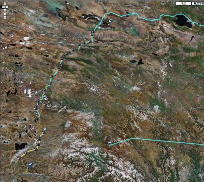 ソフィーラサ：青蔵列車乗車中