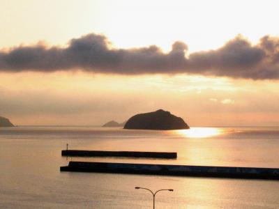 雨の甑島　（フェリーニューこしき・甑島館）