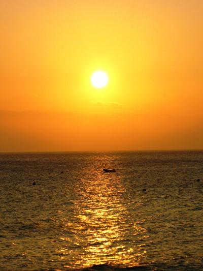 MAUI−03　カアナパリ海岸での夕陽　☆ディナーでハワイアンを聴きながら