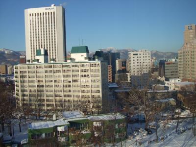 雪の札幌中島公園～札幌パークホテル