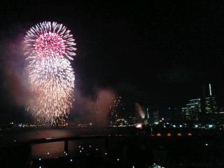 開港150周年花火