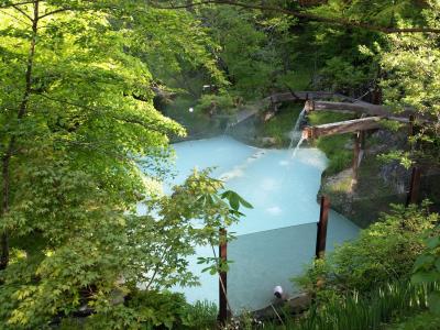 両手に花？中国人の友人との飛騨・信州旅行?　白骨温泉・泡の湯旅館