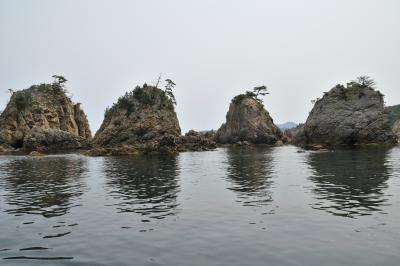 大山・広島旅行　１　機内と遊覧船