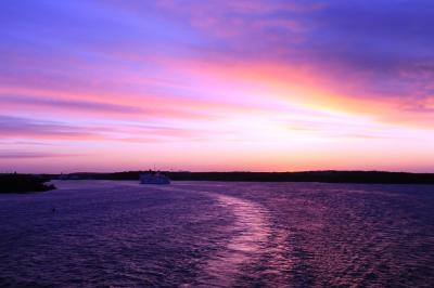 北欧４カ国(5)　早朝のバルト海を行く
