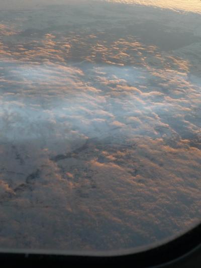 初めてのヨーロッパ?フランクフルトへ向かう飛行機の中から「雲」特集