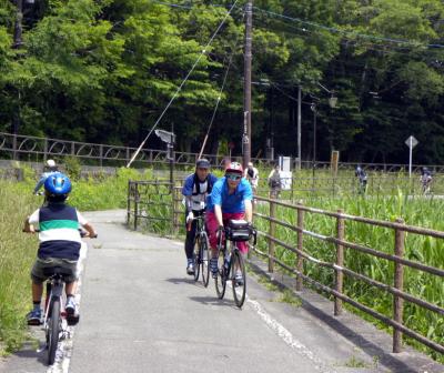 ０４．梅雨の中休みの山中湖旅行　山中湖畔サイクリングロード デニーズ前～ＪＴＣC山中湖サロン前～平野地区～山中湖交流プラザきらら