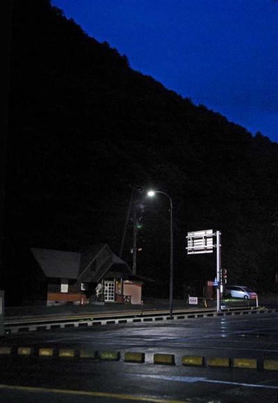 上高地の朝は早い