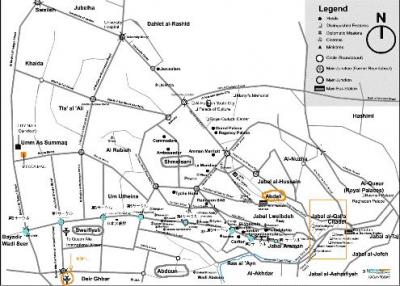 アンマン市の地図