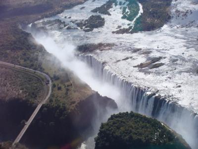 見たぜ！！ ２００９ ジンバブエ『ビクトリアの滝を地上＆ヘリコプターで空から見た♪凄い！！大迫力だぜ！！』ＩＮ　ビクトリアの滝　　