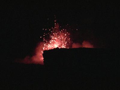 ハワイ島旅行 (4) キラウエア火山 ～ オーシャン・エントリー（カラパナ溶岩見学エリア） （2009年）