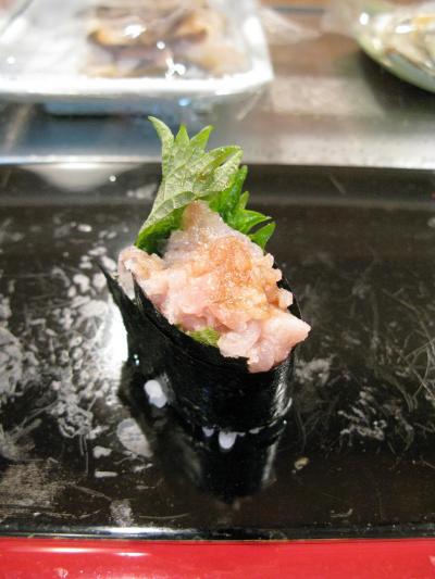 【　鯵の中落ち(軍艦)が美味かった理由　】