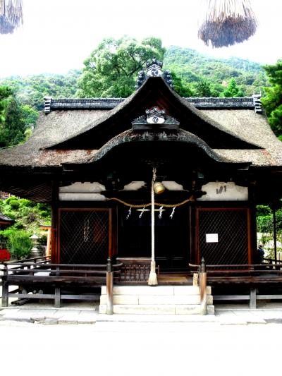 近江路-13　長寿の神様：白鬚神社に参拝　☆湖畔に大鳥居が