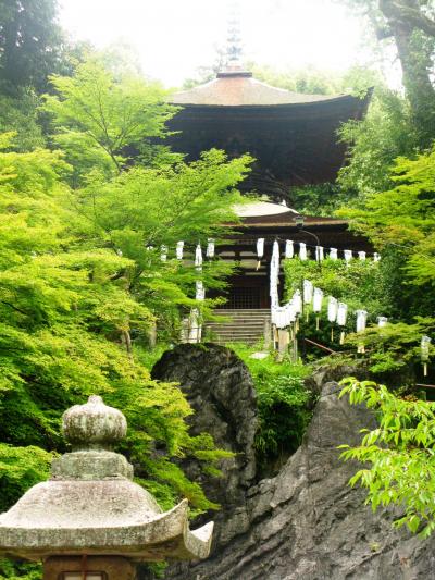 近江路-16　珪灰石の岩盤に建つ石山寺で　☆文化財も多く