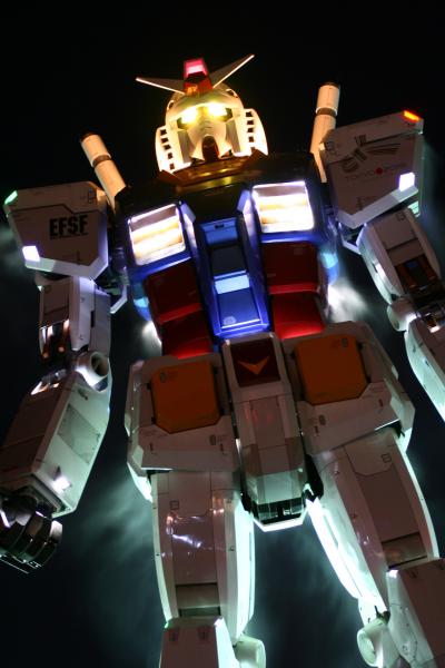 お台場ガンダムで大興奮
