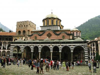 2009.8スロヴァキア，ブルガリア旅行11-生神女就寝祭のRilaの僧院
